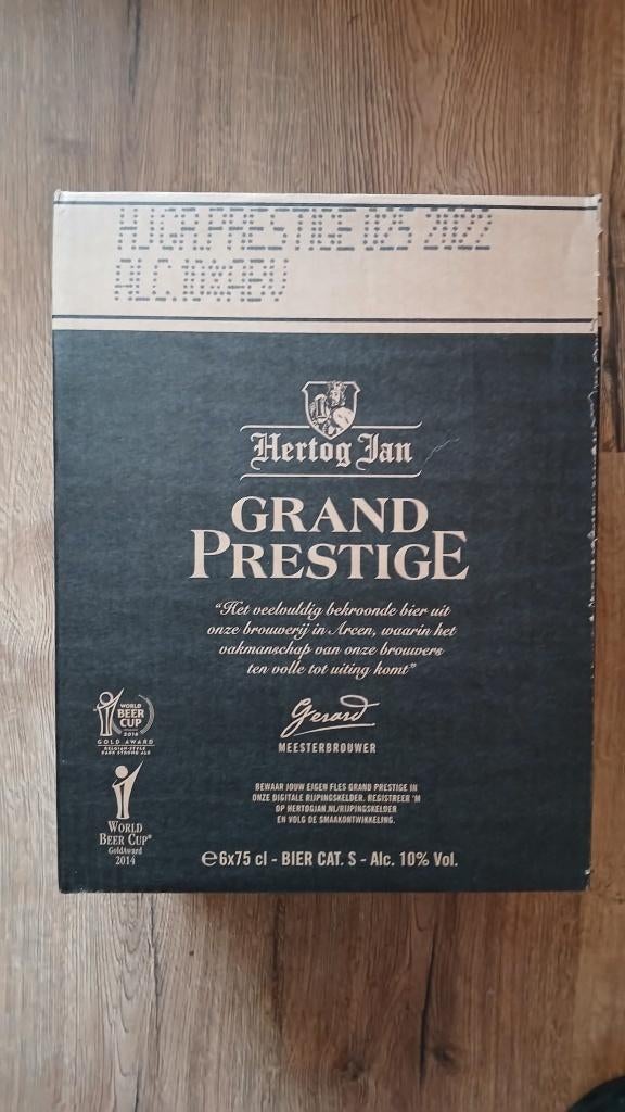 Hertog Jan  Grand Prestige 75cl, Verzamelen, Ophalen, Nieuw, Flesje(s), Overige merken