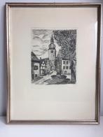 originele ets Arnsberg (Sauerland, Duitsland) Waldemar Hoya?, Antiek en Kunst, Kunst | Etsen en Gravures, Ophalen of Verzenden