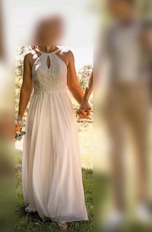 Luxuar trouwjurk bruidsjurk feestjurk maat 36, Kleding | Dames, Trouwkleding en Trouwaccessoires, Zo goed als nieuw, Trouwjurk