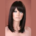 Luxe pruik halflang steil haar model Missy kleur 6, Sieraden, Tassen en Uiterlijk, Uiterlijk | Haarverzorging, Verzenden, Nieuw