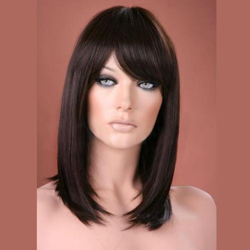 Luxe pruik halflang steil haar model Missy kleur 6, Sieraden, Tassen en Uiterlijk, Uiterlijk | Haarverzorging, Nieuw, Pruik of Haarverlenging