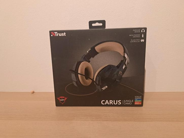 Trust carus camouflage headset., Computers en Software, Headsets, Zo goed als nieuw, Over-ear, Ophalen of Verzenden
