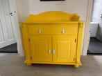 Gele vintage commode, Ophalen, Gebruikt, 50 tot 70 cm, 75 tot 100 cm