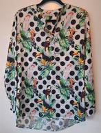 Typical Jill Blouse - Tropische Vogel & Polkadot, Overige kleuren, Maat 46/48 (XL) of groter, Ophalen of Verzenden, Zo goed als nieuw