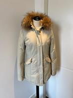 Als nieuw: beige Woolrich jas Arctic Parka Milky Cream XS 34, Beige, Maat 34 (XS) of kleiner, Ophalen of Verzenden, Zo goed als nieuw