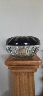 Art deco dekseldoos Leerdam glas., Ophalen of Verzenden