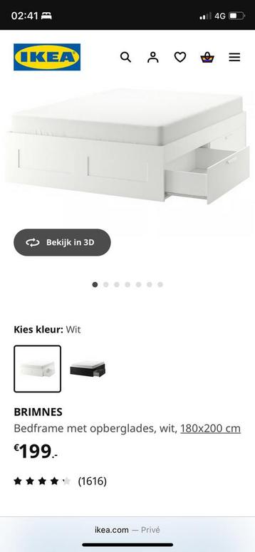 2x Ikea Brimnes ladens
