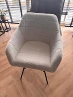 Teddy stoel, wit, eettafel stoel,, Huis en Inrichting, Fauteuils, Ophalen, Zo goed als nieuw, Stof, Teddy stof