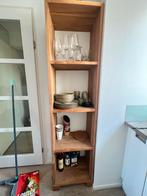 Massief houten kast - 35x50x200 cm, Huis en Inrichting, Kasten | Boekenkasten, Met plank(en), Minder dan 50 cm, Gebruikt, 200 cm of meer