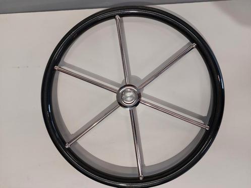 Stuurwiel carbon rvs 60cm (lichte beschadiging), Watersport en Boten, Accessoires en Onderhoud, Zo goed als nieuw, Ophalen of Verzenden