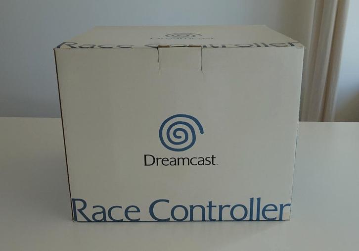 Sega Dreamcast Race Controller met Doos, Spelcomputers en Games, Games | Sega, Zo goed als nieuw, Saturn of Dreamcast, Racen en Vliegen