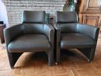 Stoeltjes fauteuils, Huis en Inrichting, Fauteuils, Ophalen, Minder dan 75 cm, Leer, Zo goed als nieuw