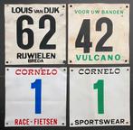 Wielrennen 4 vintage rugnummers (o.m. Louis van Dijk Breda), Ophalen of Verzenden, Overige typen