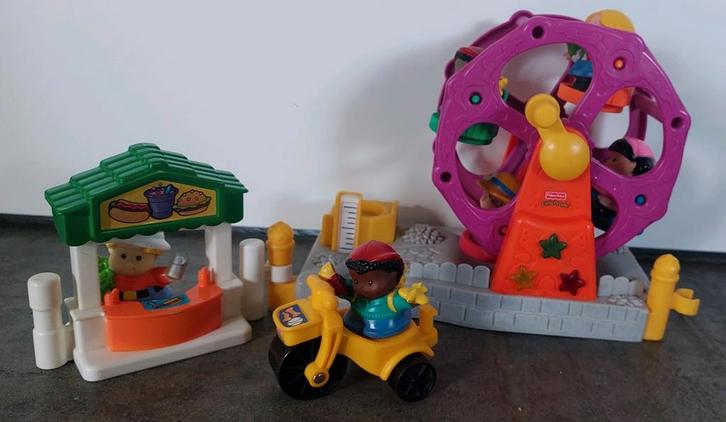 Little People Reuzenrad met Figuren, Kinderen en Baby's, Speelgoed | Overig, Gebruikt, Jongen of Meisje, Ophalen of Verzenden