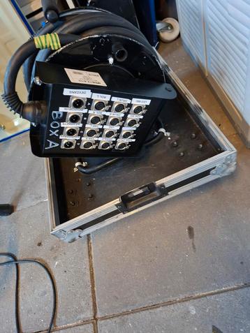 12/4 Snake met Flightcase - Alleen Ophalen beschikbaar voor biedingen