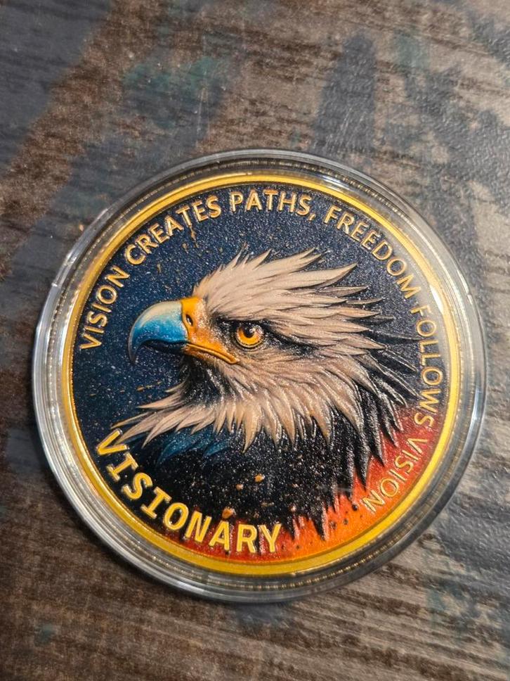 Visionary Eagle Munt, Postzegels en Munten, Penningen en Medailles, Overige materialen, Ophalen of Verzenden