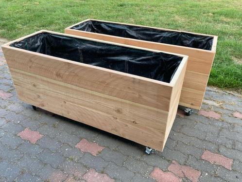 Plantenbak douglas, Tuin en Terras, Bloembakken en Plantenbakken, Nieuw, Hout, Binnen, Balkon, Tuin, 60 cm of meer, 60 tot 100 cm