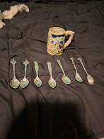 Zilveren theelepels Ter Meulen, Douwe Egberts + potje, Ophalen of Verzenden, Rvs of Chroom