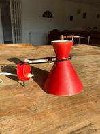 Vintage rood diabolo wandlampje, Ophalen of Verzenden, Gebruikt, Metaal, Vintage