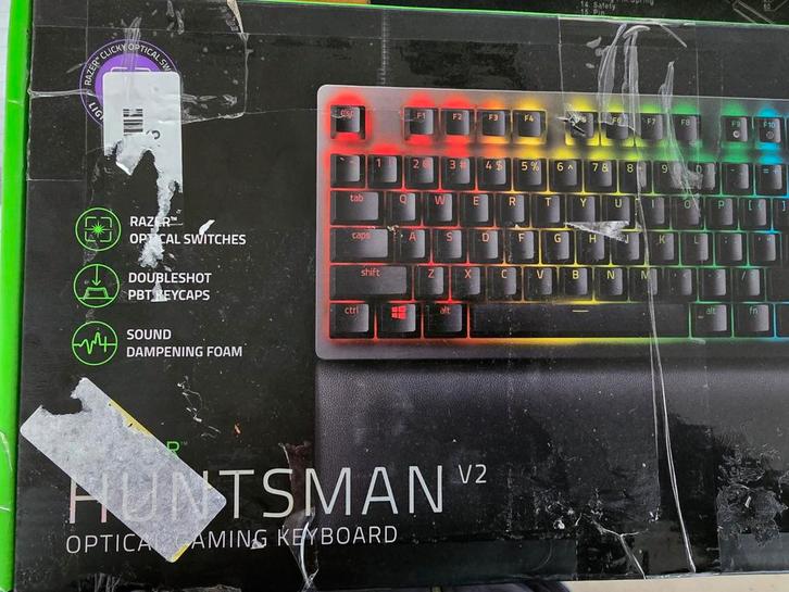 Razer Huntsman V2 Optical Gaming Keyboard azerty, Computers en Software, Toetsenborden, Nieuw, Azerty, Bedraad, Gaming toetsenbord