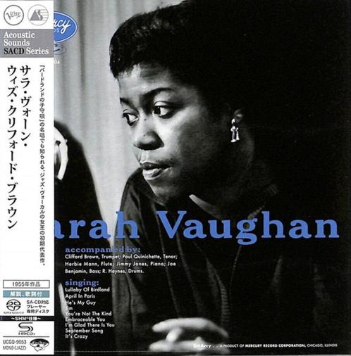 Sarah Vaughan – Sarah Vaughan Feat. Clifford Brown SACD, Cd's en Dvd's, Cd's | Overige Cd's, Zo goed als nieuw, Ophalen of Verzenden