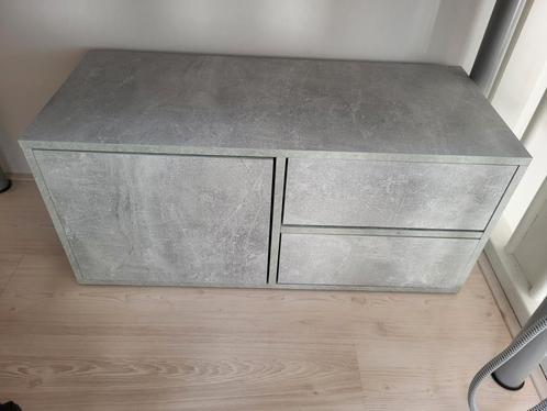 Tv kastje beton look, Huis en Inrichting, Kasten | Dressoirs, Zo goed als nieuw, 50 tot 100 cm, 25 tot 50 cm, Ophalen