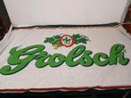 Vintage grolsch vlag faber vlaggen ca. 80x130cm, Verzamelen, Biermerken, Ophalen of Verzenden, Gebruikt, Grolsch