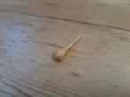 Houten Oorbel Handgedraaid, Overige materialen, Beige, Ophalen of Verzenden, Zo goed als nieuw