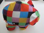 Olifant Elmer knuffel  25 cm groot en 32 cm lang., Ophalen of Verzenden, Olifant