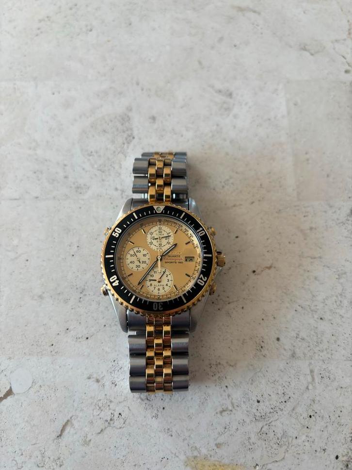 Seiko Sports 150 SDX030j Herenhorloge, Sieraden, Tassen en Uiterlijk, Horloges | Heren, Gebruikt, Polshorloge, Seiko, Staal, Ophalen of Verzenden