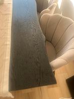 Zwarte houten eettafel 95x220cm + tafelloper, Huis en Inrichting, Tafels | Eettafels, Ophalen, 200 cm of meer, 50 tot 100 cm, Zo goed als nieuw