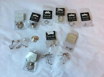Body jewellery, piercings etc. Ook echt zilver beschikbaar voor biedingen