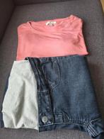 Zwangerschapskleding broek + t-shirt, Maat 38/40 (M), Blauw, Mamalicious, Ophalen of Verzenden