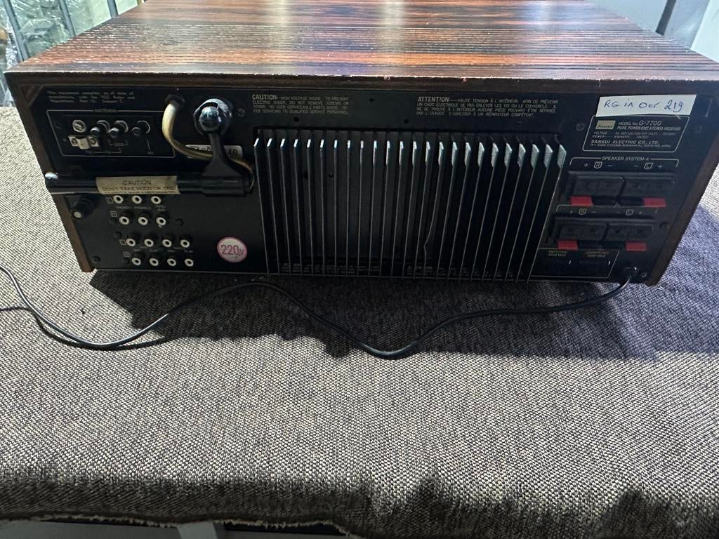 SANSUI G 7700 Top Stereoempfänger 2 X 120 Watt RMS Vintage 1979 FUNKTI – TechnoGold Audio & Vintage