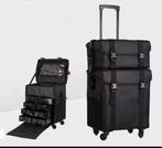 Zwarte Make-up Trolley met Slot, Ophalen, Zwart, Zo goed als nieuw, Met slot