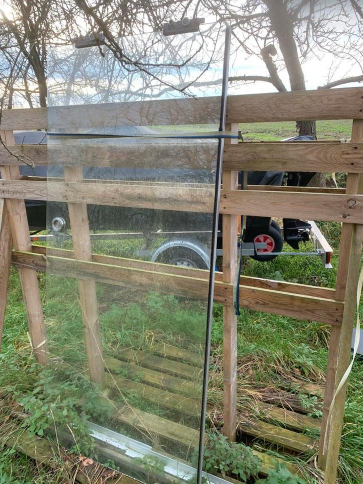 Glazen schuifdeur compleet - 85,5x189,5cm, Tuin en Terras, Overkappingen, Gebruikt, Serre, Ophalen