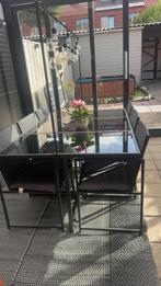 Eettafel 6 eetstoelen (7 delig) zwart, Ophalen
