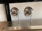 Spotjes + indirecte ledverlichting - twee stuks, Ophalen, Gebruikt, Metaal of Aluminium