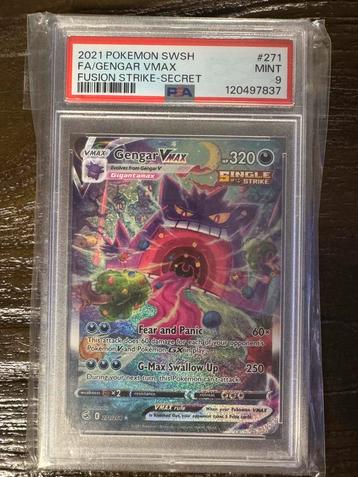 Gengar VMAX 271/264 PSA 9 - Fusion Strike Secret beschikbaar voor biedingen