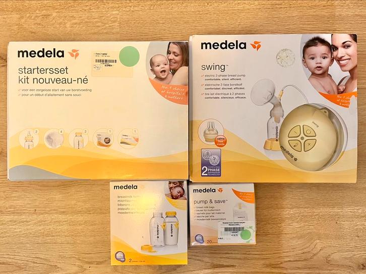 Medela borstvoedingsset elektrische borstkolf + accessoires, Kinderen en Baby's, Babyvoeding en Toebehoren, Nieuw, Borstkolf, Ophalen