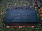 Partij rubberen tegels 50x50 en 100x50, 4cm dik, Tuin en Terras, Ophalen, Gebruikt, Overige materialen