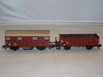 Marklin hogeboordwagon 46040+gesloten wagon 46274 OVP (#758), Hobby en Vrije tijd, Modeltreinen | H0, Wisselstroom, Wagon, Ophalen of Verzenden