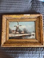 winterlandschap, naar Apol, Antiek en Kunst, Kunst | Schilderijen | Klassiek, Ophalen of Verzenden