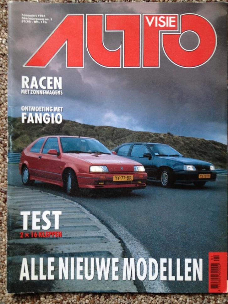 AutoVisie: Opel Kadett GSi 16V, Renault 19 16V, Fiat Panda, Boeken, Auto's | Folders en Tijdschriften, Gelezen, Algemeen, Ophalen of Verzenden