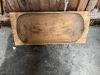 Oude houten trog, Huis en Inrichting, Woonaccessoires | Schalen en Manden, Ophalen, Gebruikt, Rechthoekig, Hout