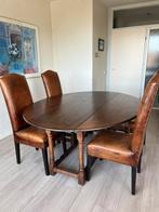 Grote antieke Engelse dubbele hangoortafel eettafel, Antiek en Kunst, Ophalen