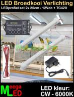 LED profiel strip TC420 SET 2x 25cm Broedkooi Kweekkooi, Dieren en Toebehoren, Ophalen of Verzenden, Nieuw, Aluminium, Broedkooi of Kweekkooi