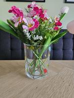 Vaas vogels medium, Huis en Inrichting, Overige kleuren, Nieuw, Ophalen of Verzenden, Glas