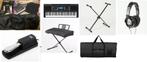 Yamaha PSR-E373 keyboard compleet set, tas, hoes,standaard, Muziek en Instrumenten, Keyboards, Nieuw, 61 toetsen, Met standaard