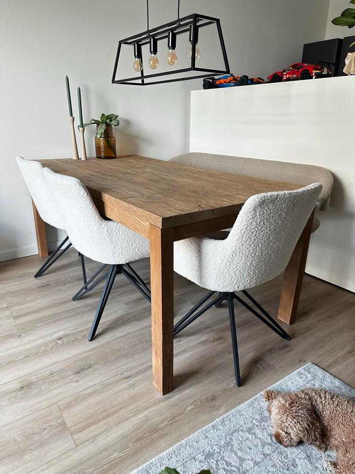 Massief Eikenhouten Tafel, Antiek en Kunst, Antiek | Meubels | Tafels, Ophalen